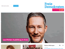 Tablet Screenshot of fdp-kreis-herford.de